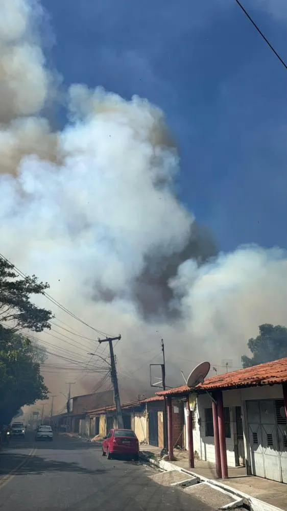 Incêndio em Teresina-PI (Foto: Gabriel Torres)