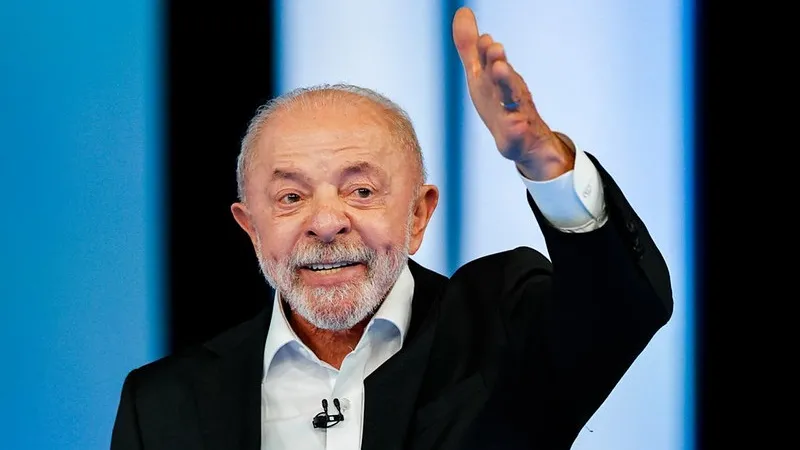 Presidente Lula durante debate na TV Globo (Foto: Ricardo Stuckert)