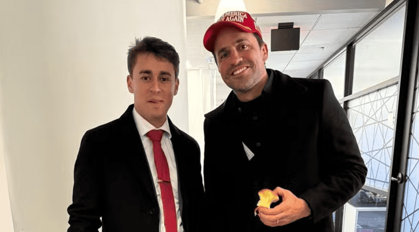 Nikolas Ferreira e Pablo Marçal apoiam Flávio Bolsonaro para presidente (Foto: Reprodução)